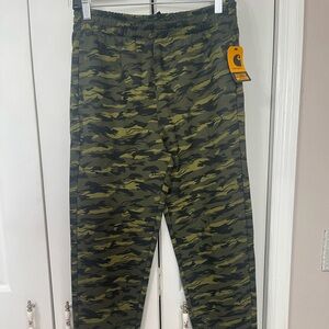 Carhartt Boys' Fleece Camo Logo Sweatpants Size YL (14-16) NWT